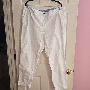 Talbots Women's White‎ Straight Leg Pants
